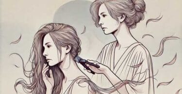 capelli ciocche mamma tagliare