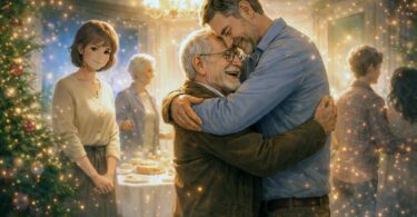 Sognare una festa in famiglia nonno abbracciare