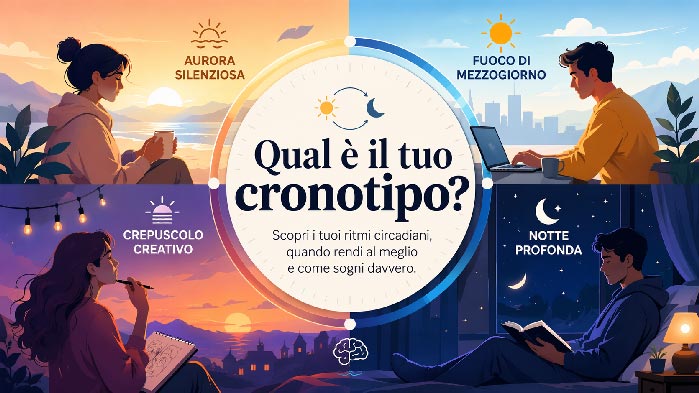 Qual'è il tuo cronotipo? Test di personalità